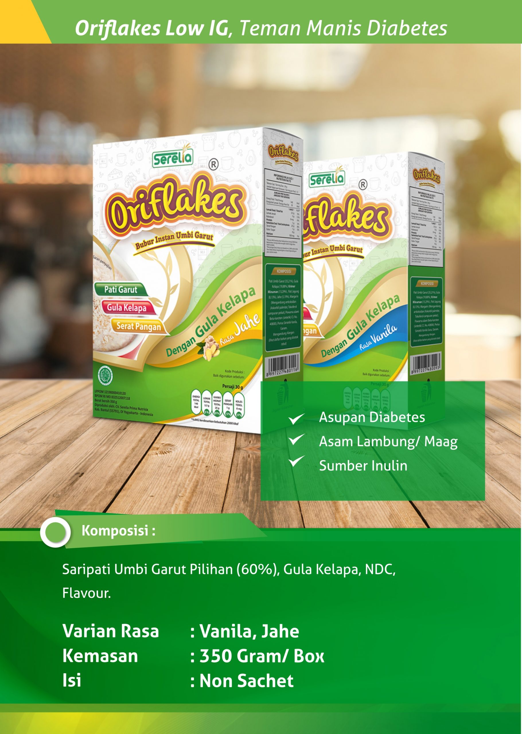 Oriflakes Low IG 350 Gr